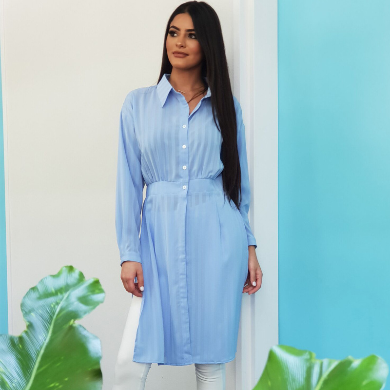 Ladies Arabic Dubai Casual Arabian Modern Modest New Design 2022 Women Islamic Shirt