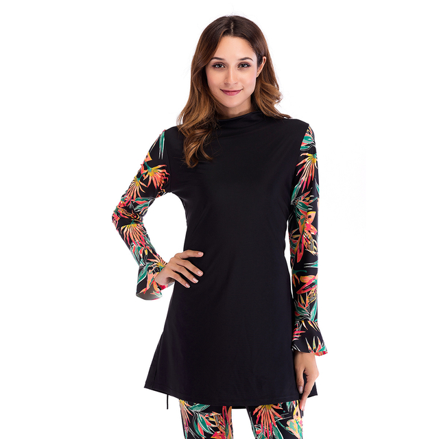 Plus Size Modest Muslim Islamic Fashion Women's Lady Wholesale Swimwear Burkini
