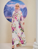 SIPO Eid Stylish Elegant Traditional Embroidered And Printed Floral Pattern Silk Muslim Wear Islamic Wear Kaftan