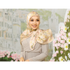 SIPO Wholesale Custom Hijab Cotton Voile Tudung Fashion Muslim Bawal Digital Printed Scarf Square Hijab Luxury-KATIE