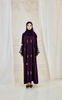 SIPO Ramadan OEM/ODM Embroidery Abayas Malaysia Champagne Floral Abaya Women's Dress Muslim Islamic Modest Wear 
