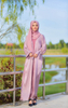 Fashion Muslim Dress Custom Abaya Wholesale SIPO Elegant Cardigan Pearls Black Abaya Modest Dresses for Women