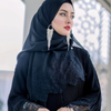 SIPO New Abaya Vrial Dress Pleated Allium Abaya Muslimah Dress Lace Rhinestone Premium Abaya Dubai Plus Size