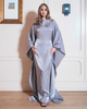 SIPO 2024 Demure Customized Muslim Ruched Kaftan Long Ruffles Sleeves Eid Abaya Dubai Islamic Clothing High Quality Kaftan For Women