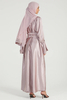 SIPO Demure Custom Modest Women Solid Color Abaya Women Muslim Dress Femme Two Pieces Abaya Set High Quality Maxi Dress