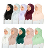SIPO Fashion Muslim Malaysia Hijab Customize Premium Soft Chiffon Crepe Scarf Embroidery Sulam Shawl Lightweight Muslim Hijab