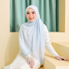 SIPO Luxury Premium Muslim Malaysia Style Cotton Voile Hijab Shawl Head Scarf Printed Floral Hijab Square Bidang 47 Scarf