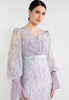 SIPO Eid Wholesale Fesyen Baju Embroidered Dress Muslim Women Dresses Chiffon Modern Baju Kurung