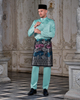 Customization Baju Melayu Tailored Fit Aqua Blue