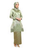 Kurung Pahang Baby Blue Lace Embroidery Design 