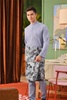 SIPO Malaysia Hot Selling Elegant Men's Baju Melayu with Nehru Collar And Seashell-Metal Buttons
