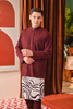 SIPO Exquisite Men's Baju Melayu Nehru Collar Seashell-Metal Buttons and Timeless Style