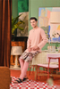 SIPO 2024 Modern Fesyen Malaysia Men's Kurta with Key-Hole Neckline and Button Loop Detail