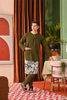 SIPO Elegant Men's Kurta with Key-Hole Neckline and Signature Button Detail