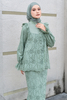 SIPO New Design Malaysia Fully Lined Cotton Embroidery Baju Kurung Modest Wear for Women
