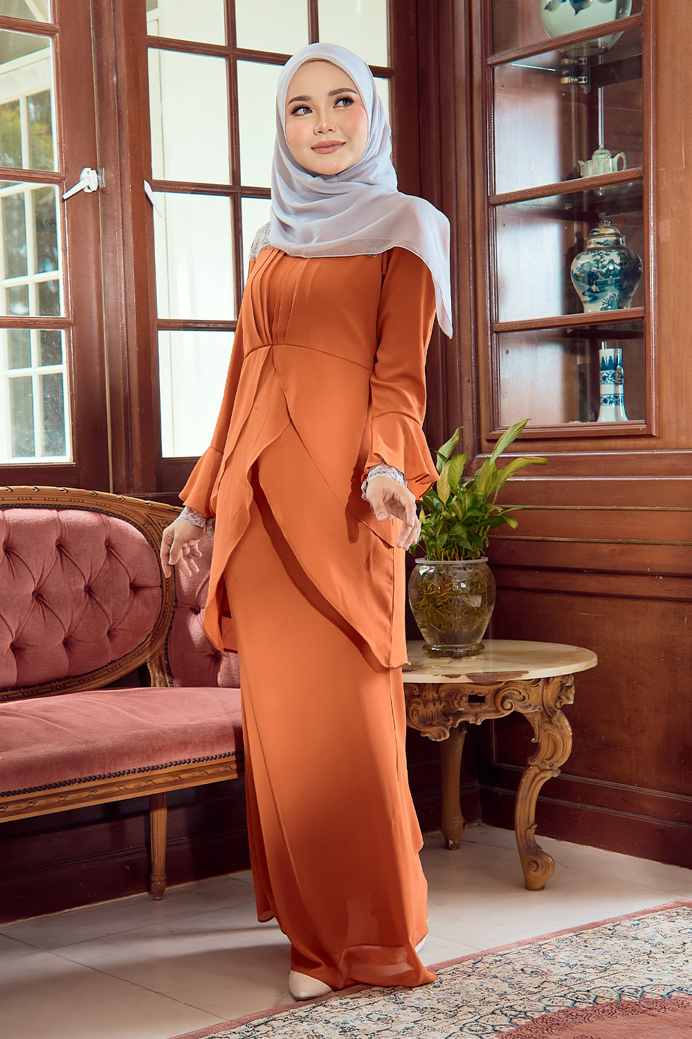 SIPO Wholesale Hot Selling Fashion Design Malaysian Baju Kurung Islamic Dress For Women Lightweight Chiffon