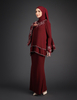 SIPO Wholesale Price New Baju Kurung Malaysia 2-layer Kurung with Embroidery And Lace Muslim Women Dress Mini Kurung 