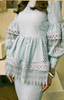 SIPO 2024 Latest Balloon Sleeves Full Polyester Embroidery Lace Kurung Malaysia Baju Kurung Modern Muslim Dress for Women 