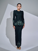 SIPO 2024 Eid New Design Malaysia Baju Kurung with Beauty Embroidery Sequined Lace for Muslim Women