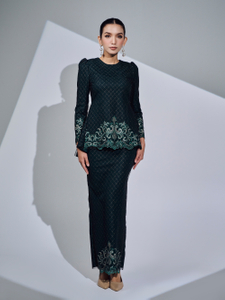SIPO 2024 Eid New Design Malaysia Baju Kurung with Beauty Embroidery Sequined Lace for Muslim Women