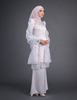SIPO 2024 New Design Satin Silk Kurung Modern Layered Collection with Embroidery And French Lace Accents Baju Kurung Malaysia