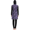 SIPO Newest Floral Print Zipper Front Muslim Burkini Swimwear For Lady