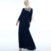 Chiffon Lace Matching Muslim Islamic Abaya Maxi Dress Modest Dress