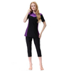 Hot Sex Highly Elastic Short Sleeve Three-Piece Muslim Girls Islamic Women Swimwear Swimsuit