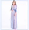 Flower Two Pieces Muslim Girls Women Maxi Dress Modern Abaya Islamic Clothing