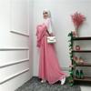 Fashionable Popular Design Flowing Flared Dubai Dresses Chiffon Fabric Muslim Abaya