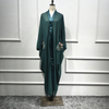 Arabic High Quality Dresses Outfit Muslim Abaya Front Open Long Kimono Women Blouses