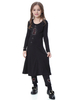 Children Maxi Full Length Long Sleeve Muslim Islamic Kids Abaya Suit Baby Girls Clothes Set