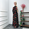 Hot Style Middle Eastern Turkey Embroidery Flower Robes Full Length Dresses Open Abaya