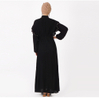 Rayon Cotton Beaded High Waist Large Swing Type Pleated Turkey Malaysia Muslim Dress Abaya