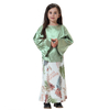 Wholesale 2 Pieces Keftan Set Islamic Clothing Maxi Skirts Set Muslim Kids Dresses For Girls