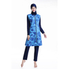 SIPO Digital Printed Swimsuit Waistcoat Loose Long Sleeve Skinny Beach Suit