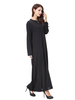 Dubai Breathable High Elastic Solid Long Sleeve Muslim Islamic Women Abaya Dresses Clothing