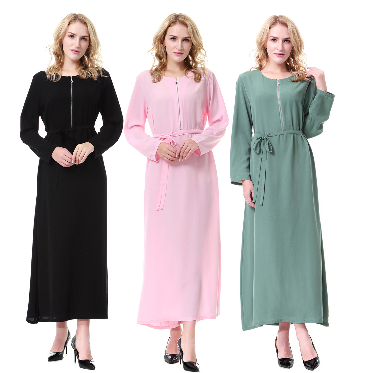 Muslim Arab Middle East Dubai Modest Women Saudi Malaysia Ladies Robe Long Skirt Dress