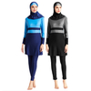 Muslim Swimsuit Five-piece Slim Conservative Swimwear Highly Elastic Stitching Beachwear
