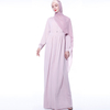 Basic Solid Color Dress Muslim Women Fashion Style Maxi Dress Modest Abaya