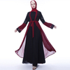 Sequin Stitching Outer Robe Dubai Muslim Women's Chiffon Cardigan Modest Kimono