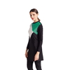 Stitching Hooded Conservative Swimwear Beachwear High Elastic Swimsuit