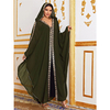 Fashion Elegant Modestt Muslim Kimono Bat Sleeve Large Size Maxi Dress