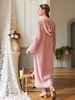 Latest Handmade Floral Hooded Muslim Islamic Abaya Modest Maxi Dress