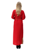 Crew Neck Breathable Long Sleeve Solid Robe Applique Muslim Islamic Clothing Dress Women Abaya