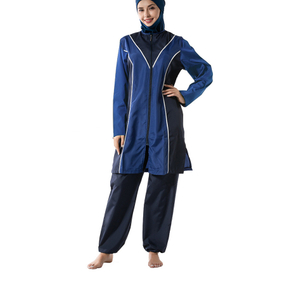 Stitching Swimsuit Three-piece Conservative Beach Swimsuit for Southeast Asian Middle Eastern Women