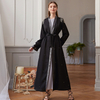 Fashion Epaulettes Beading Muslim Islamic Modest Open Abaya Cardigan