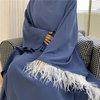 Muslim Butterfly Bat Tight Sleeve Middle Eastern Robe Dress Islamic Clothing Dubai Kaftan