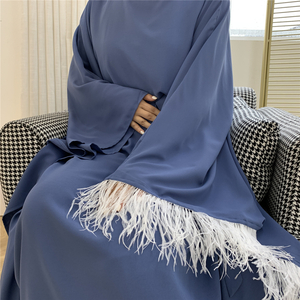 Muslim Butterfly Bat Tight Sleeve Middle Eastern Robe Dress Islamic Clothing Dubai Kaftan