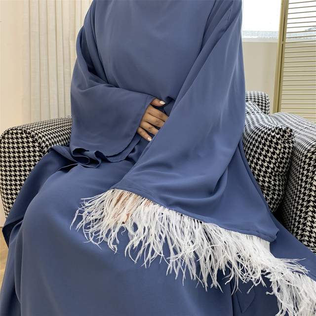 Muslim Butterfly Bat Tight Sleeve Middle Eastern Robe Dress Islamic Clothing Dubai Kaftan